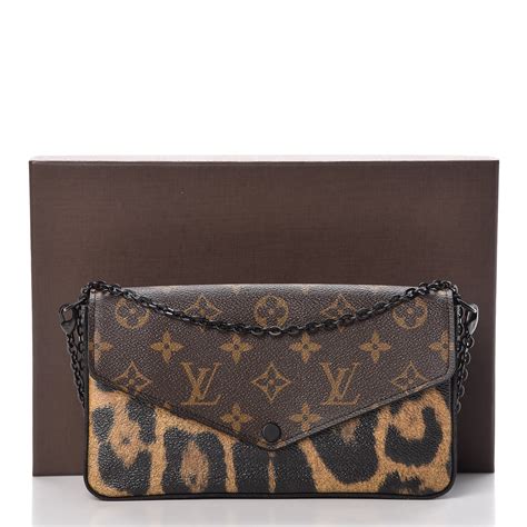 louis vuitton monogram animal print pochette felicie chain wallet|Félicie Pochette LV Monogram Chain Bag .